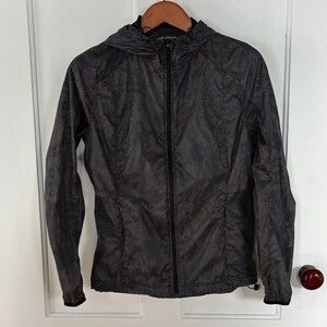 Joe Fresh Women’s Dotted Black Windbreaker